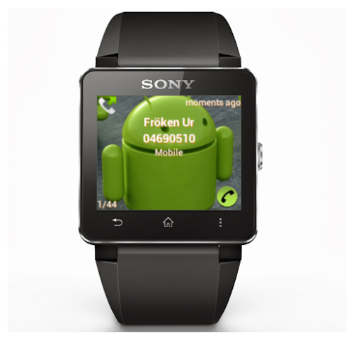 Android application SmartWatch Call Log screenshort