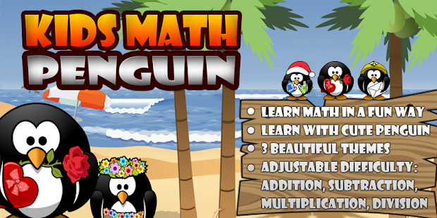 Kids Math Penguin