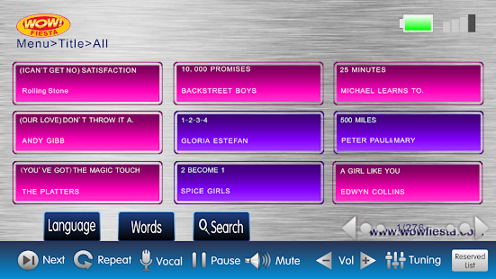 WOW! Fiesta Remote & Song Book Screenshots 7