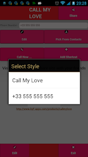 Call My Love(Phone Dialer) Pro Screenshots 3