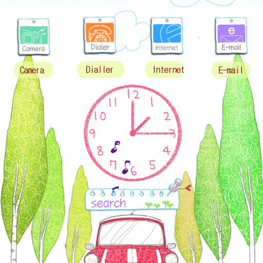 CUKI Theme Sunny Drive LOGO-APP點子