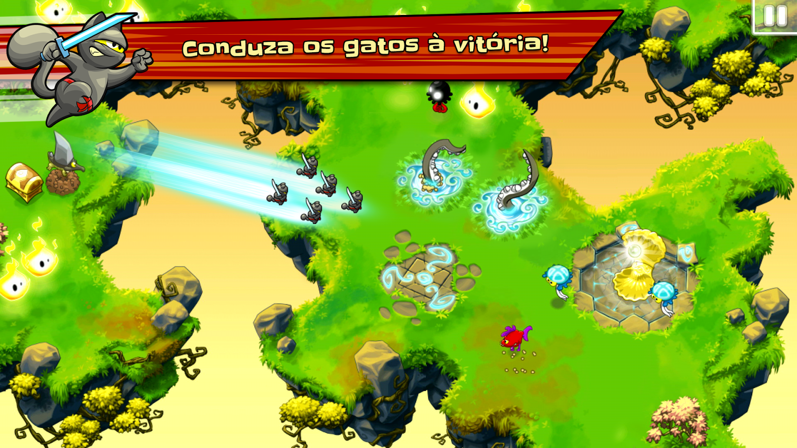 Ninja herói Cats - Screenshot