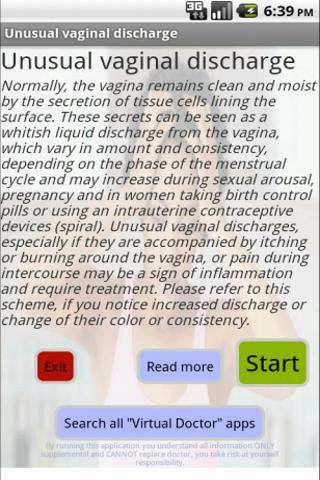Unusual vaginal discharge