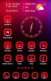 Crimson Next Launcher Theme 3D