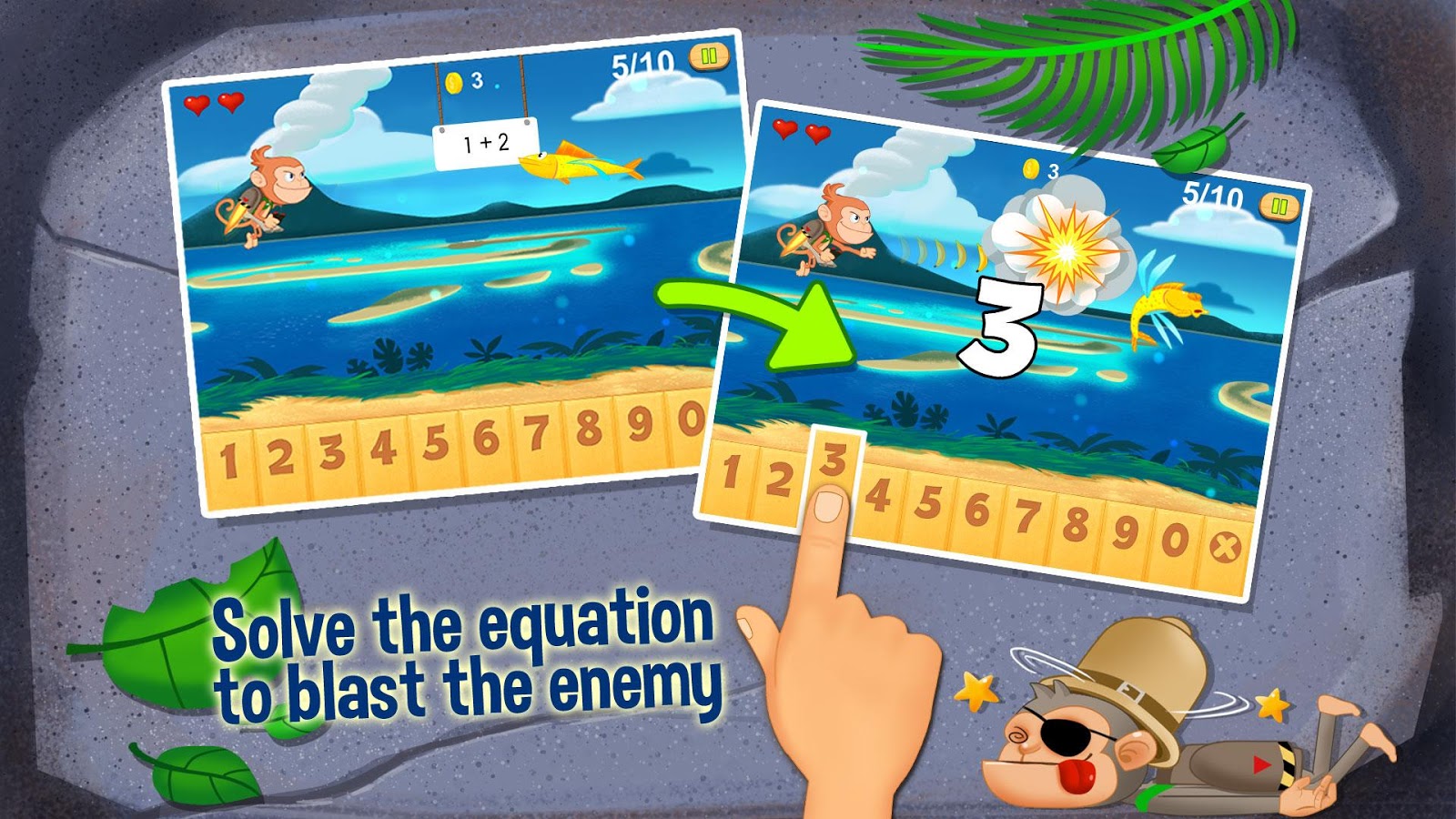Phone Free Kids Games For Android Phones monkey math free kids games android apps on google play screenshot