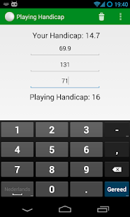 EGA Playing Handicap Screenshots 1