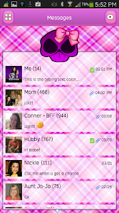 How to install GO SMS - Girly Skulls 4 1.1 unlimited apk for android