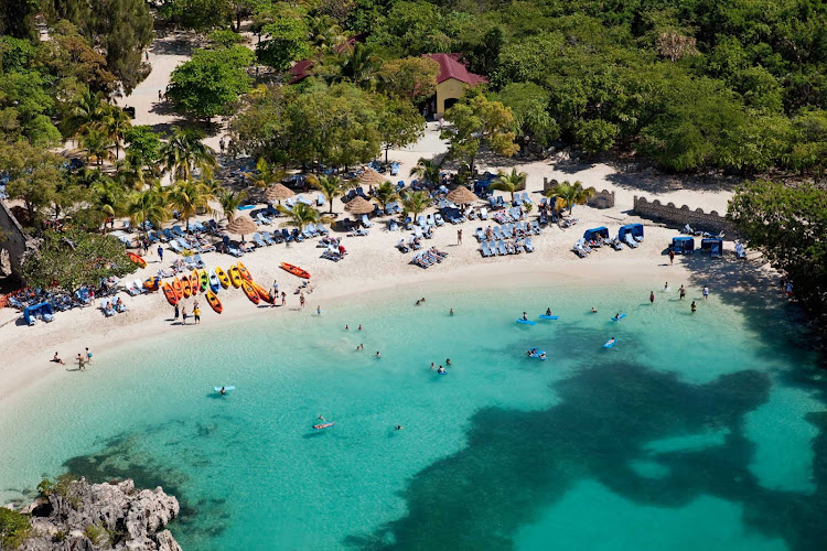 Water sports, snorkeling, kayaking and parasailing are all part of the action at Labadee, Royal Caribbean's 260-acre private beach resort on the north coast of Haiti.