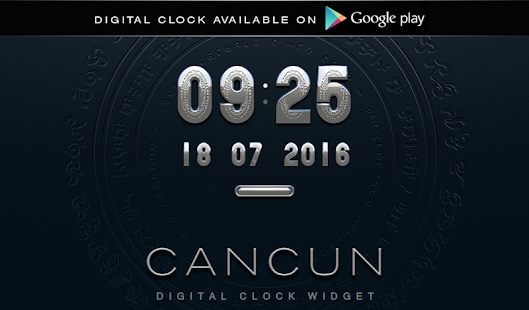 CANCUN Designer Clock Widget Screenshots 4
