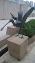 Black Spoonbill Statue
