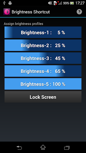 Brightness Shortcut Free