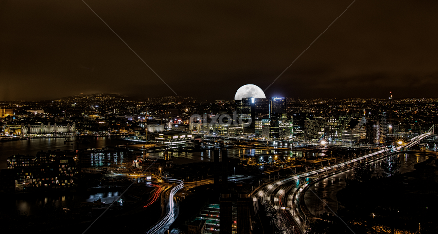 Oslo by night by Tom Mehlum - City,  Street & Park Night