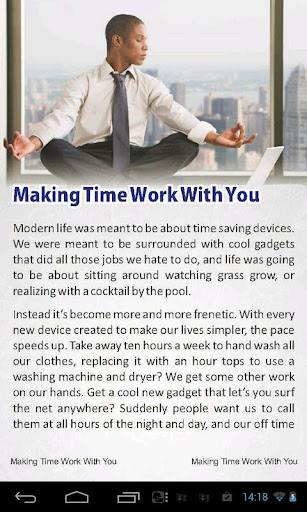 【免費商業App】Making Time Work With You-APP點子