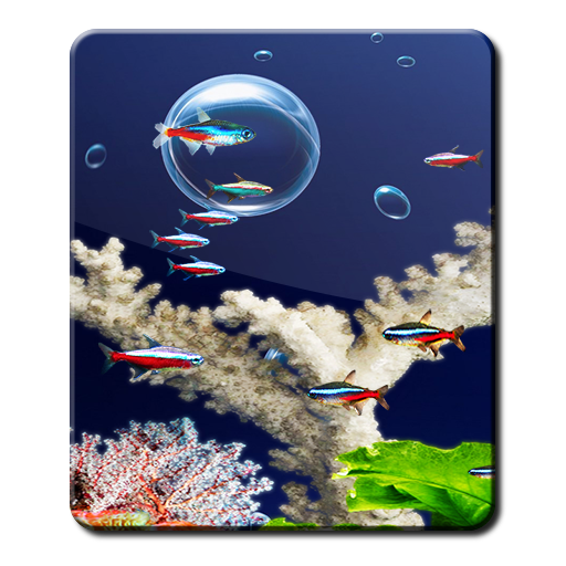 Aquarium 3D Neon Fish HD LWP 個人化 App LOGO-APP開箱王