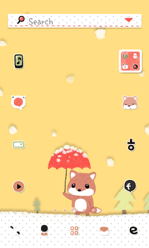 Red fox dodol launcher theme