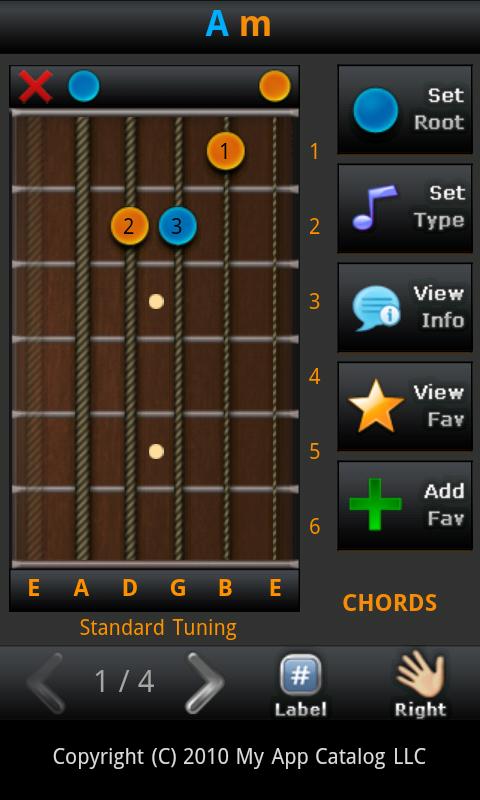 All Guitar Chords Screen 1