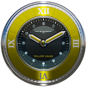 yellow snake clock widget