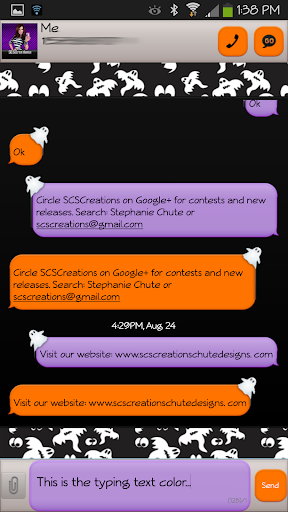 【免費個人化App】GO SMS - Halloween Boo-APP點子