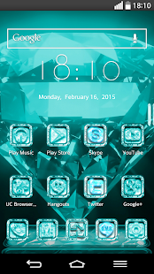 download Next Launcher Theme CrystalC free