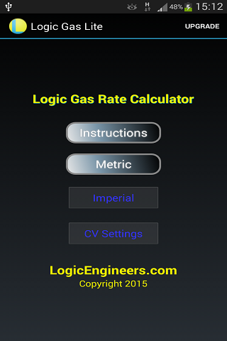 Logic Gas Rate Calculator Lite