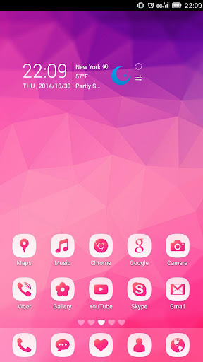 【免費個人化App】GoPink Free Go Launcher Theme-APP點子