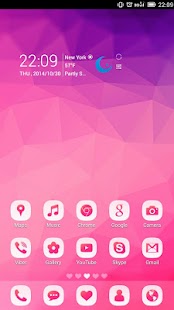 How to install GoPink Free Go Launcher Theme v1.0 apk for pc