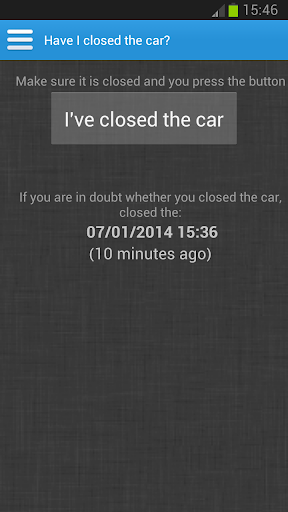 Have I closed the car