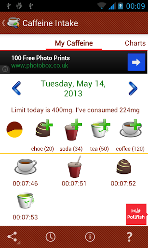 Caffeine Intake Tracker