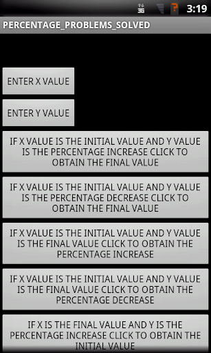 solved percentage problems