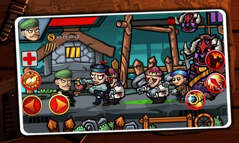 Zumbi Guerreiro - Guerra dos desenhos animados - Screenshot