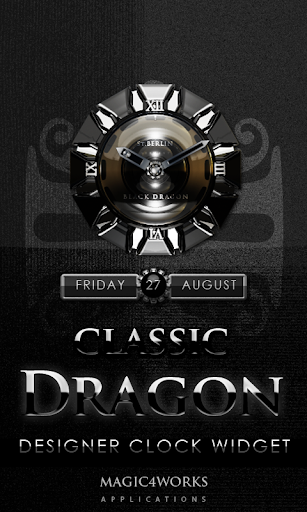 Classic Dragon clock widget