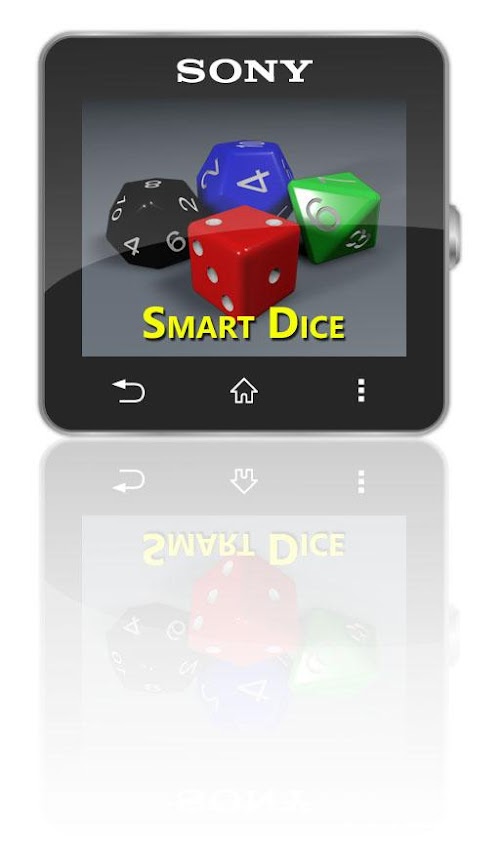 Android application Gaming Dice for SmartWatch 2 screenshort