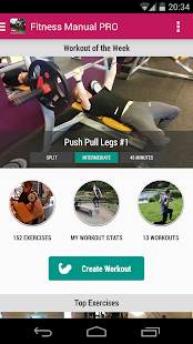 Android application Bodybuilding Exercises PRO screenshot