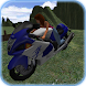 高速道路のオートバイゲーム3D