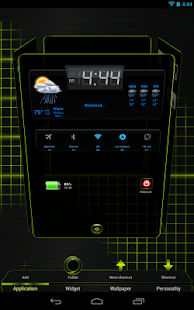 Next Launcher 3D Black Lime HD - screenshot thumbnail