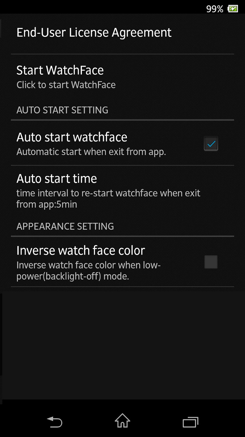 A04 WatchFace for SmartWatch2 Screen 2