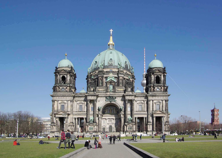  Berlin Cathedral is located on Museum Island in the Mitte borough of Berlin, Germany.  
