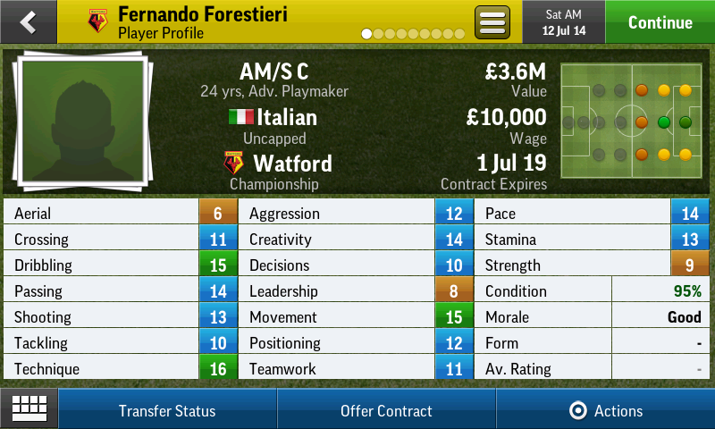 Football Manager Handheld 2015 - screenshot