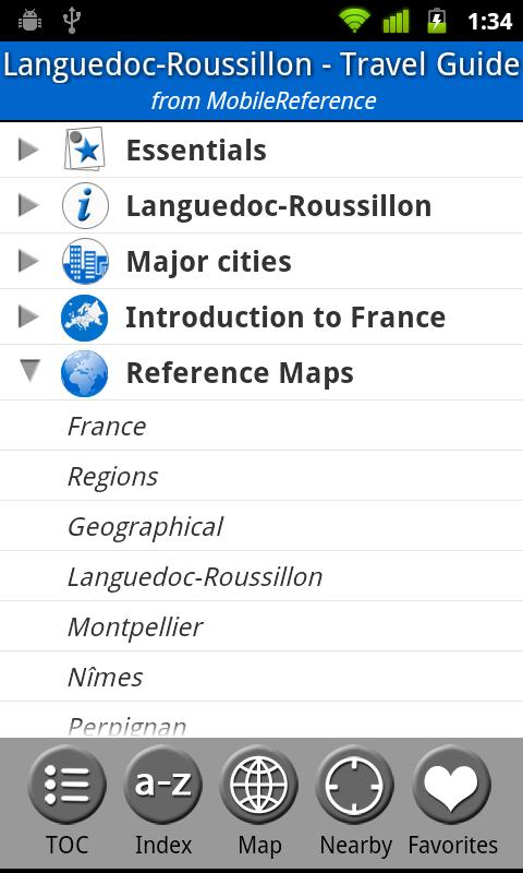 Android application Languedoc-Roussillon - Guide screenshort