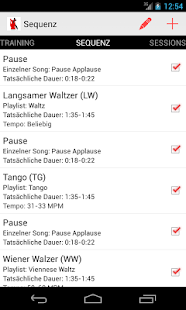 Android-Anwendung Ballroom Competition Trainer Screenshot