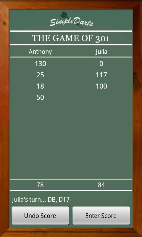 Simple Darts - Donation Module Screen 3