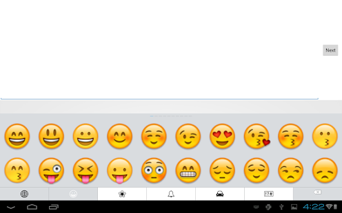 Emoji Keyboard-Emoticons White