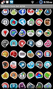 Sticker Icon Set ADW/DVR/CH/CL Screenshots 0