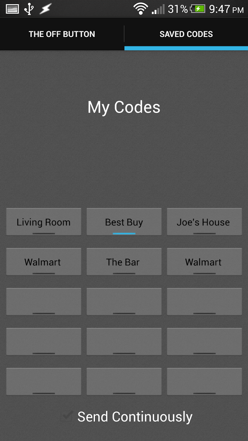 The Off Button Screen 3