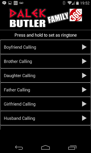 Dalek Butler Custom Ringtones