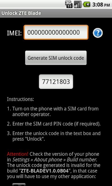 Free zte phone unlock codes
