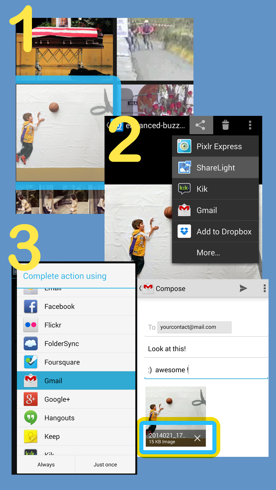 Android application ShareLight Pro - Photo resizer screenshort