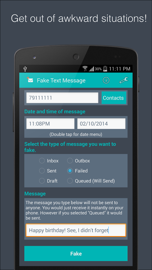 Fake Text Message - Android Apps on Google Play