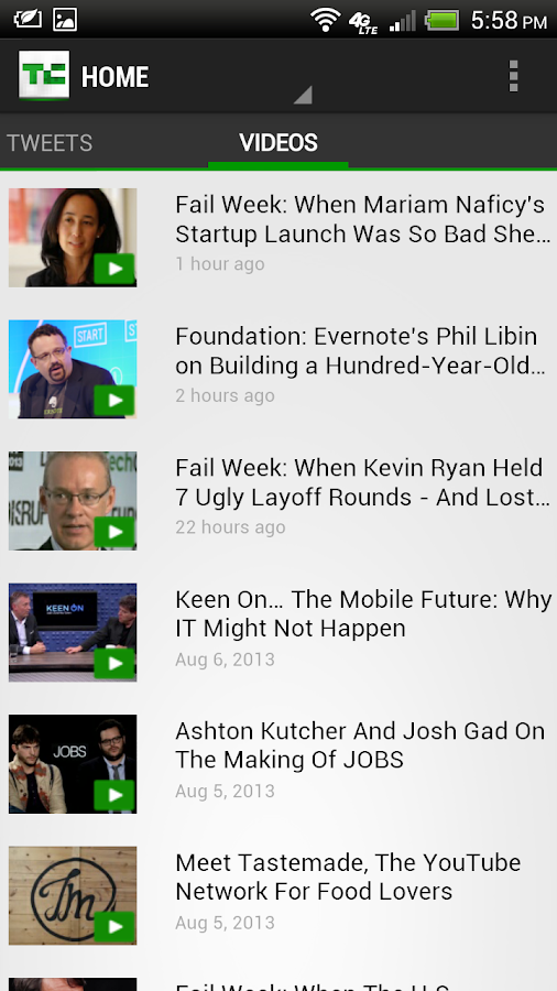   TechCrunch – Capture d'écran 