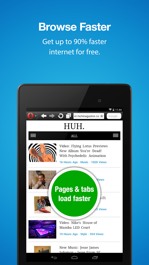 Opera Mini browser for Android